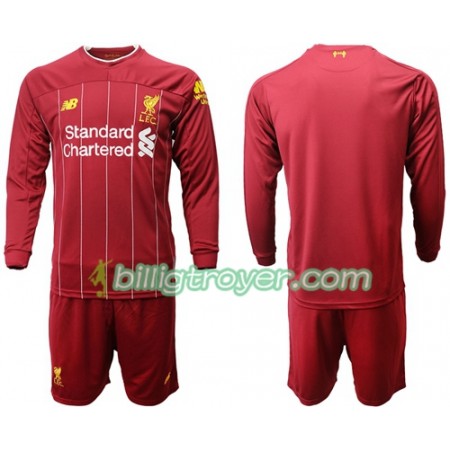 Billige Fotballdrakter Liverpool Barn Hjemmedraktsett 2019/20 Langermet